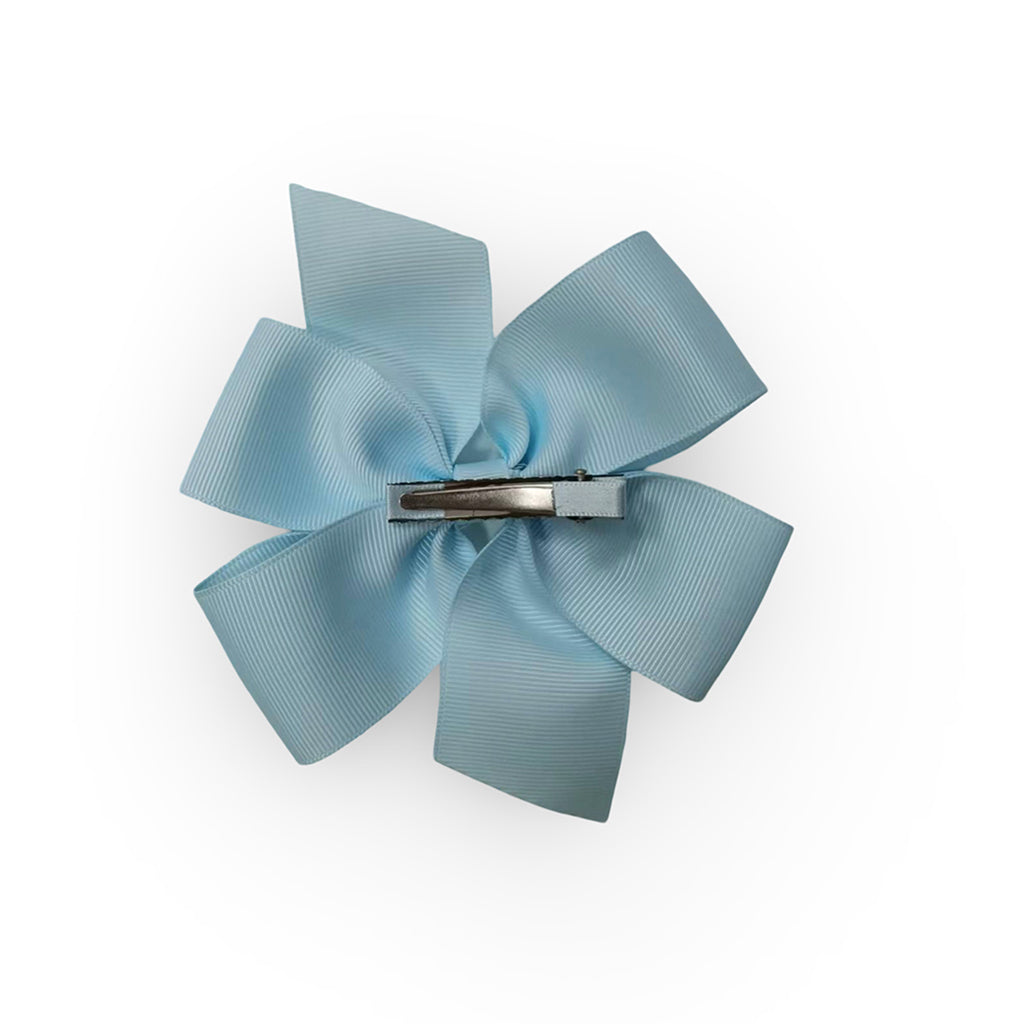 Ribbon Bow Hair Clip (Baby Blue)