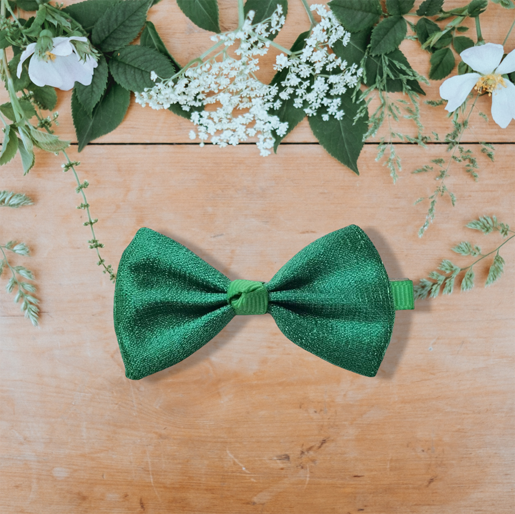 Sweet Bow Hair Clip (Green)