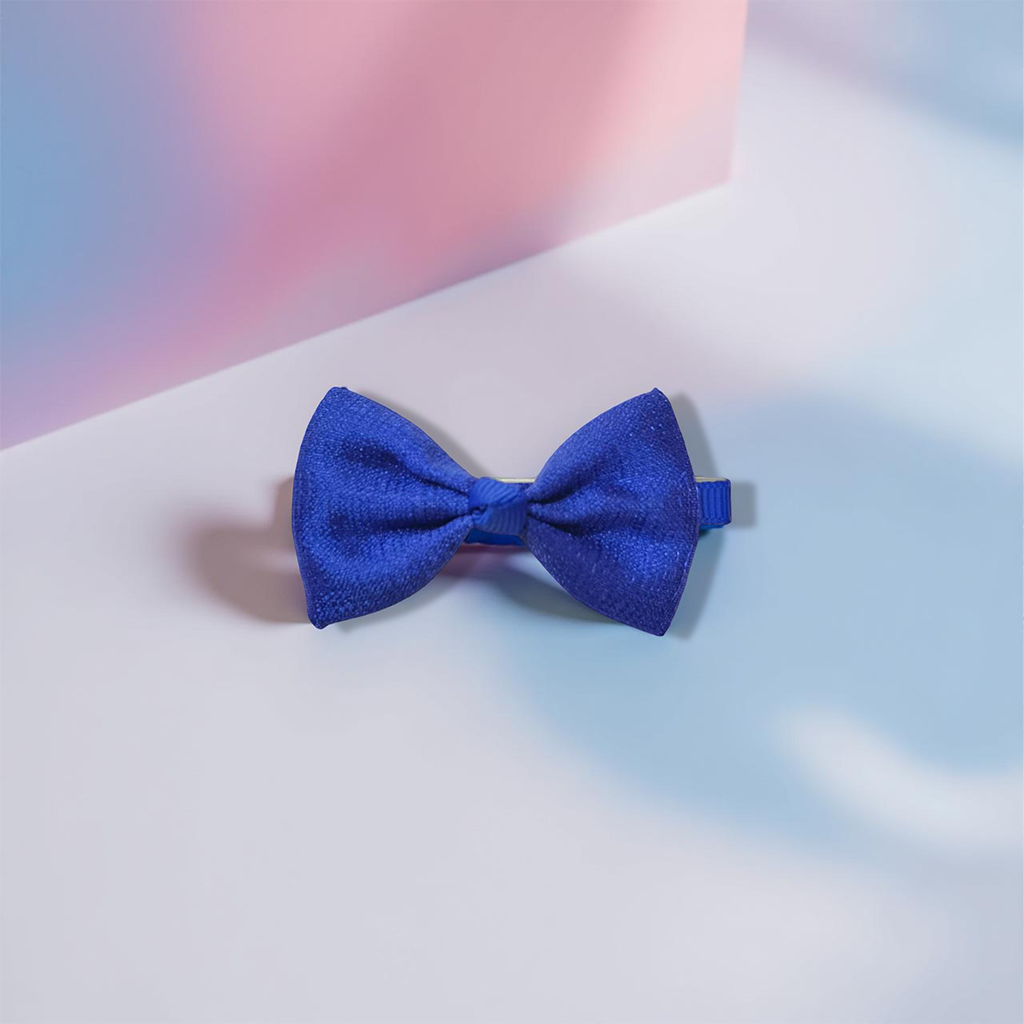 Girls Sweet Bow Hair Clip (Royal Blue)