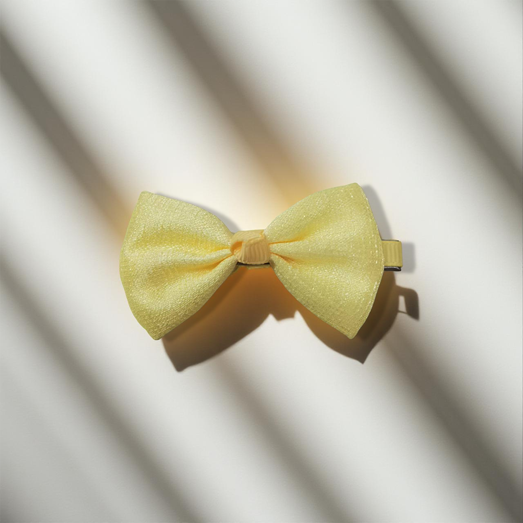 Sweet Bow Hair Clip (Lemon)
