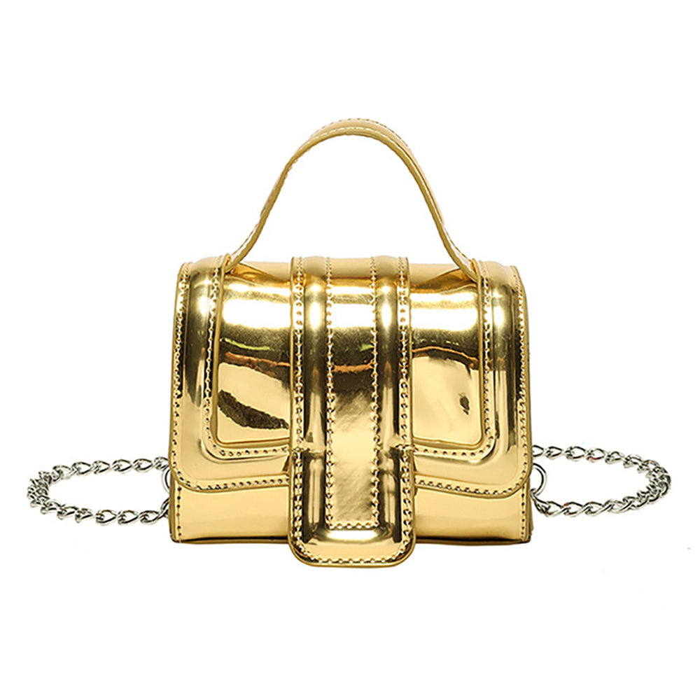 Metallic Luxe Mini Bag (Gold)