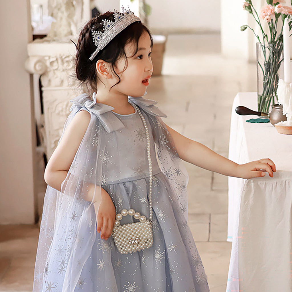 Pearl Mini Bag Silver Bow