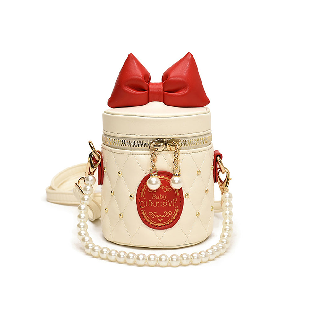 Snow Princess Bow Mini Bag (Cream/Red)