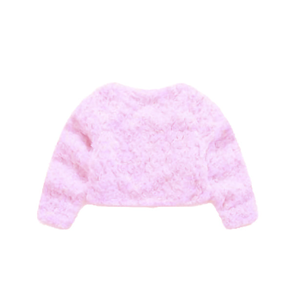 Soft Faux Fluffy Bolero Jacket in Pink