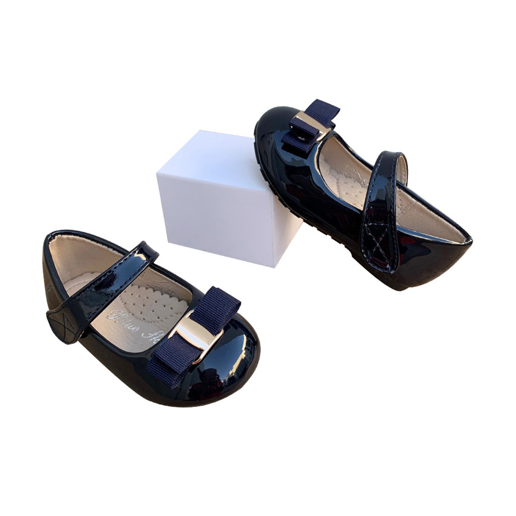 Girls Dress Up Shoes in Navy
