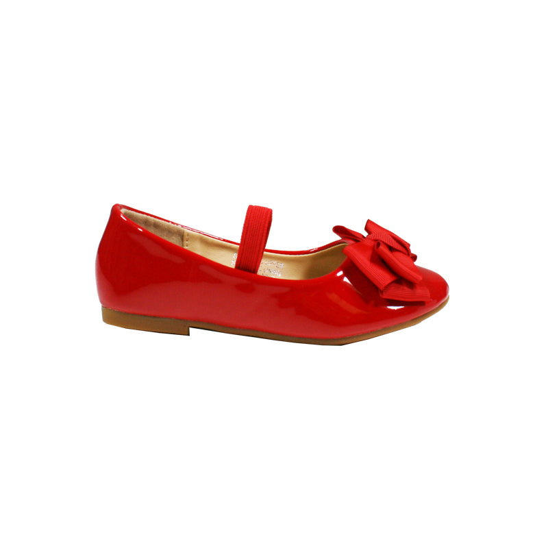 Girls Ballet Flat Shoes in Red
