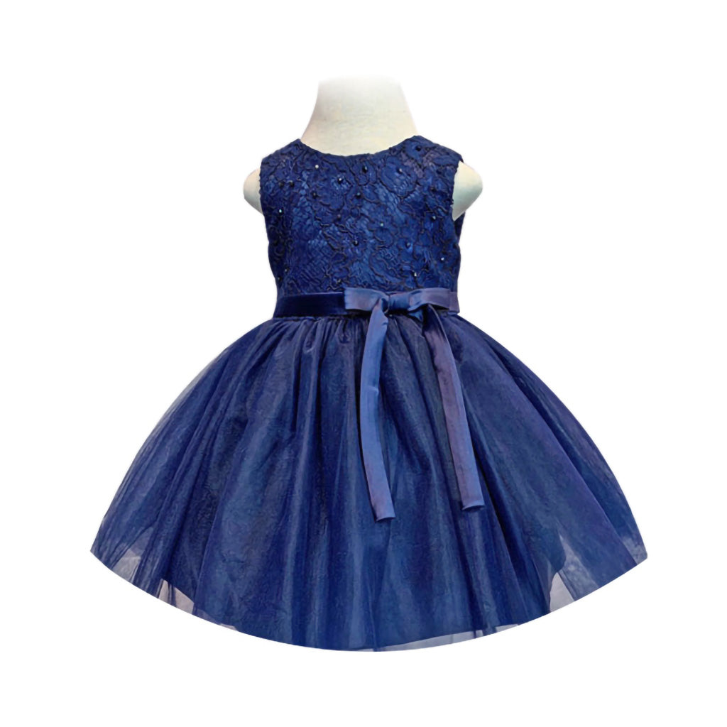 Elegance Lace Dress in Navy