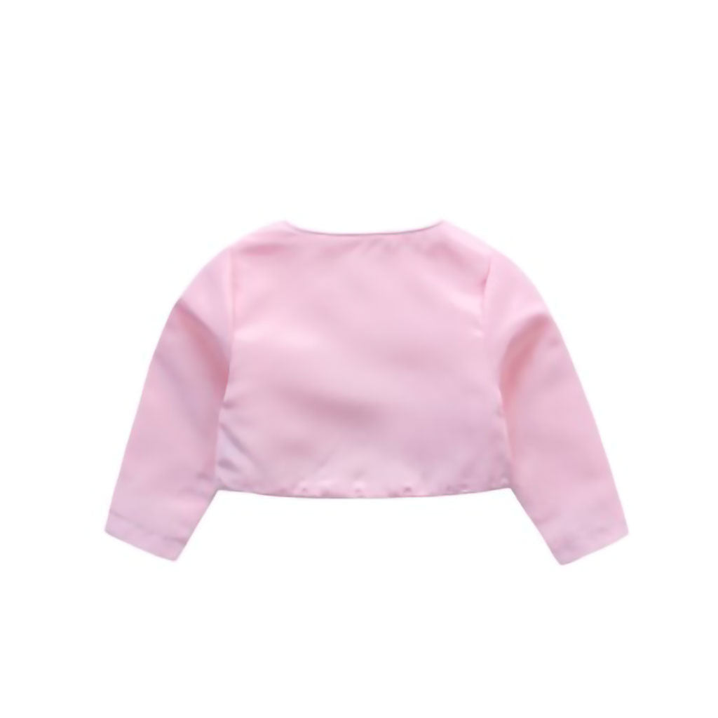Girls Satin Bolero in Pink