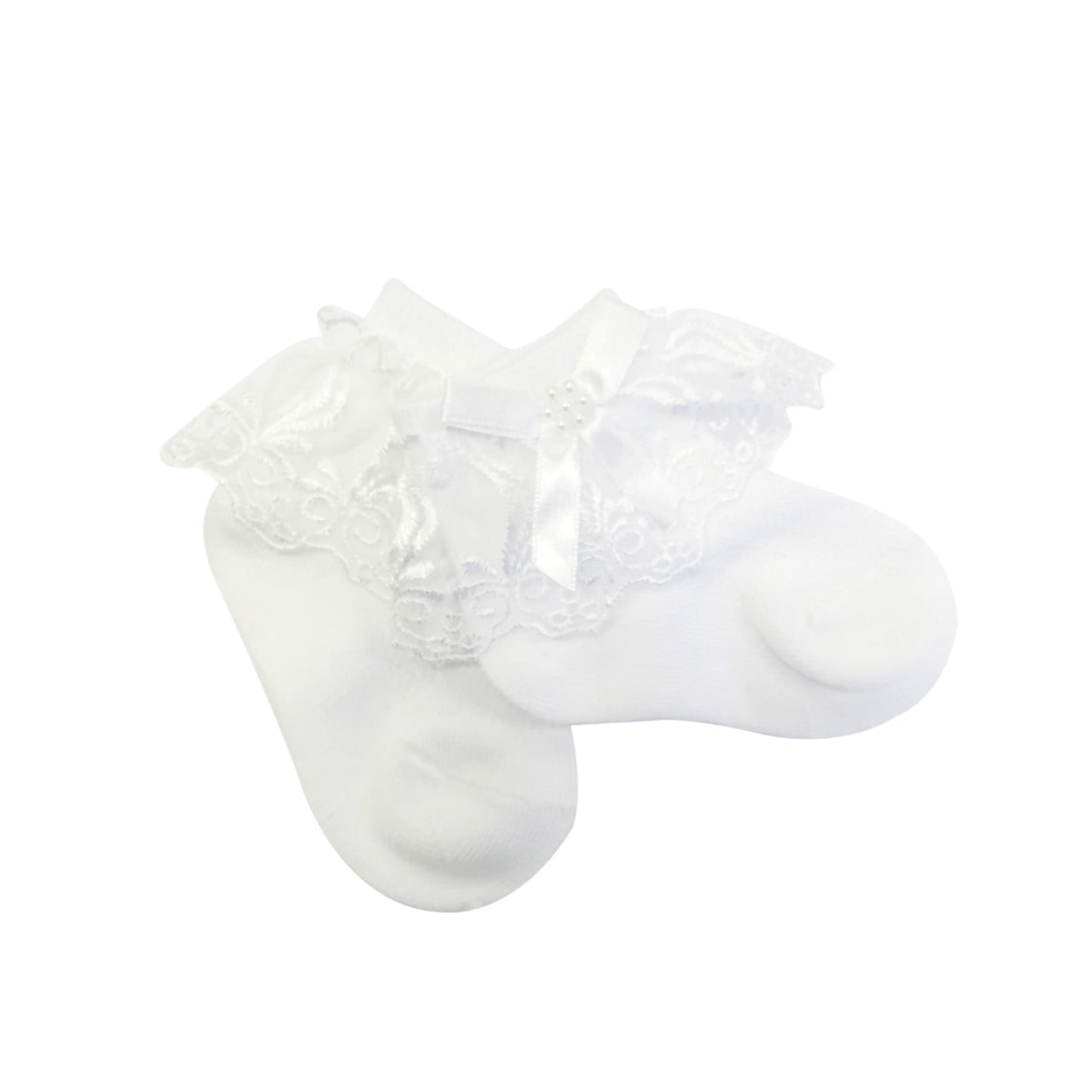 Lace Socks in White