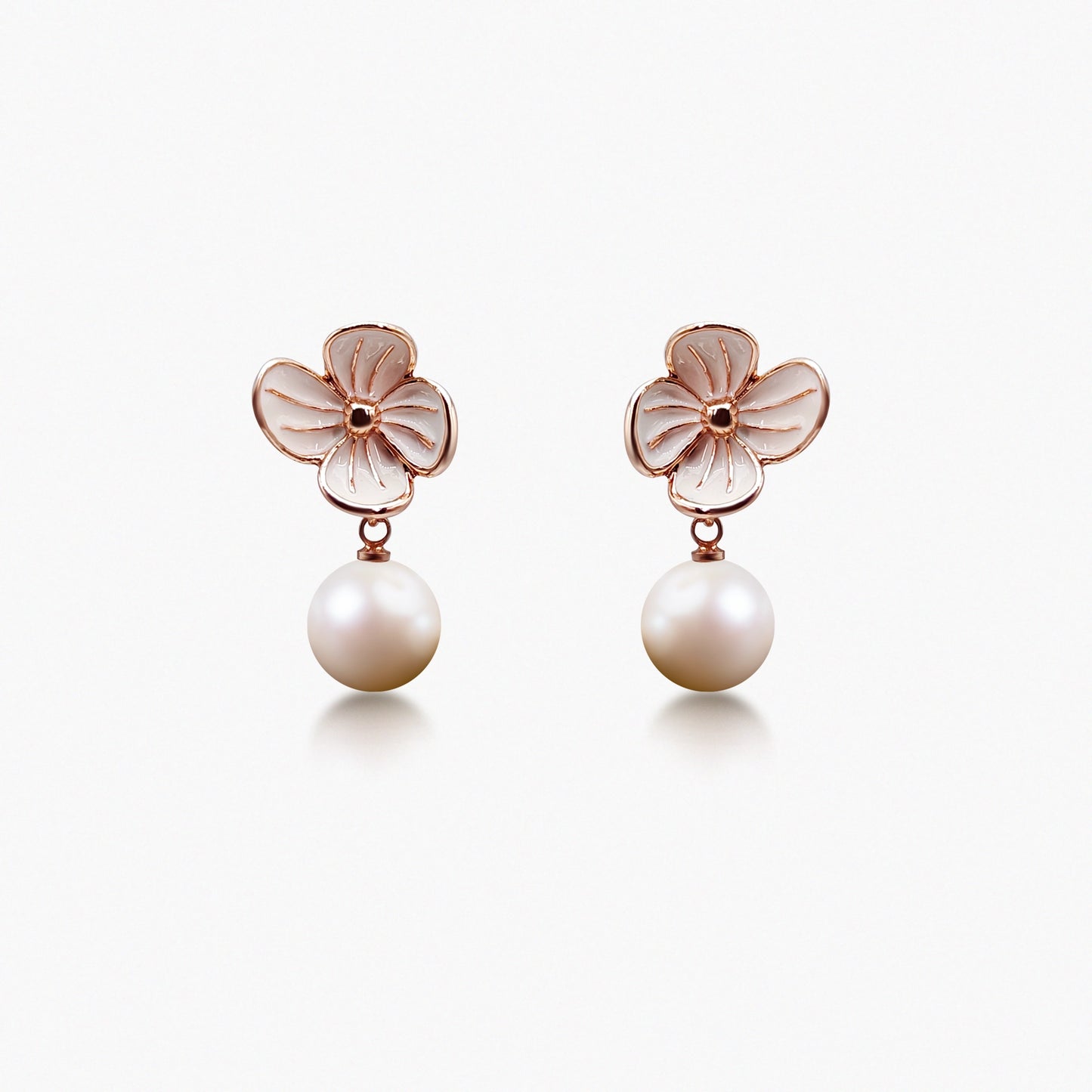 Pearly Petals Earrings