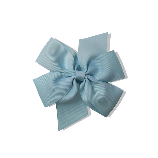 Ribbon Bow Hair Clip (Baby Blue)