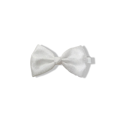 Sweet Bow Hair Clip (Pearl White)
