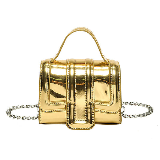 Metallic Luxe Mini Bag (Gold)