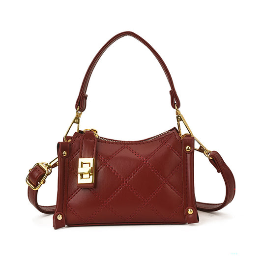 Vogue Mini Shoulder/Handle Bag (Burgundy)