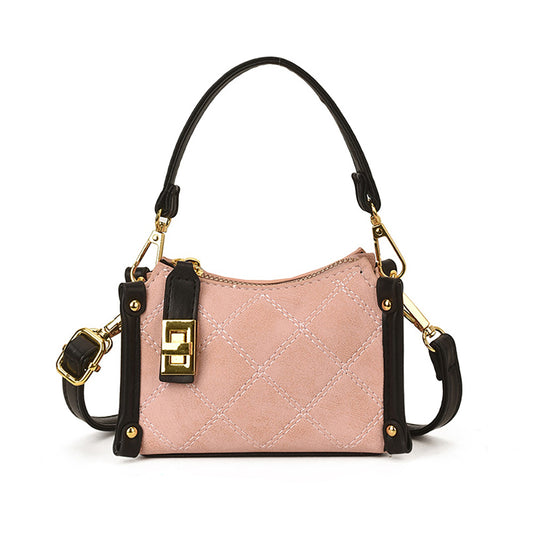 Vogue Mini Shoulder/Handle Bag (Black/Pink)