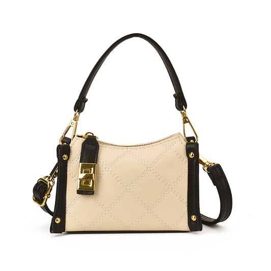 Vogue Mini Shoulder/Handle Bag (Black/Cream)