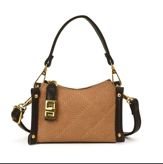 Vogue Mini Shoulder/Handle Bag (Black/Brown)