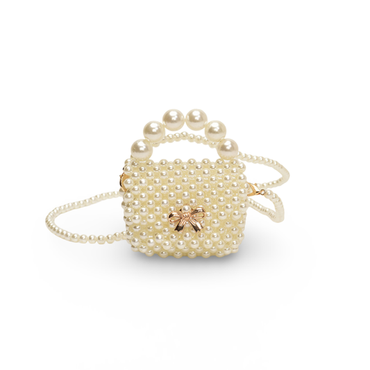 Pearl Mini Bag Gold Bow