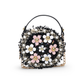 Floral Tweed Mini Handle Bag (Black)