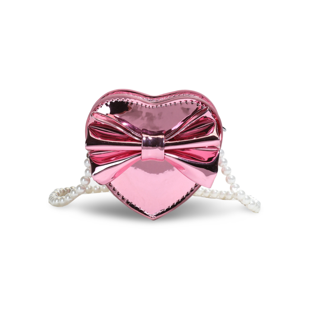 Sweet Bow Heart Mini Bag (Pink)