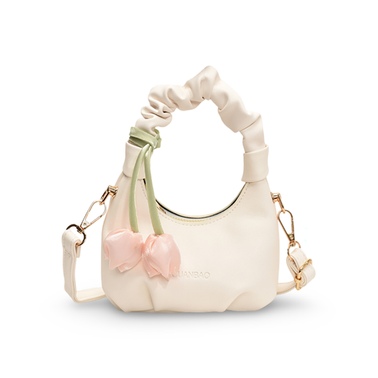 Pastel Blossom Mini Bag (White)