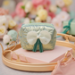 Bow Mini Purse with Key Ring (Green)