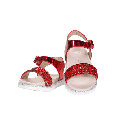 Girls Open-Toe Sandals in Red