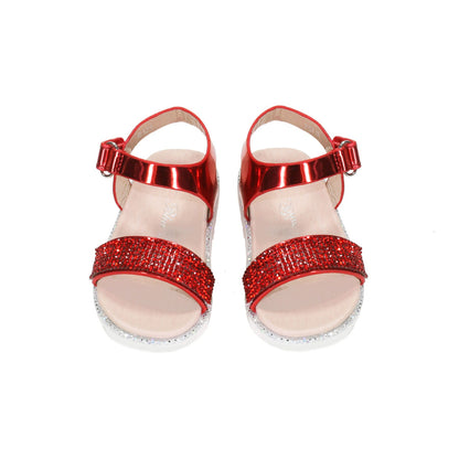 Girls Open-Toe Sandals in Red
