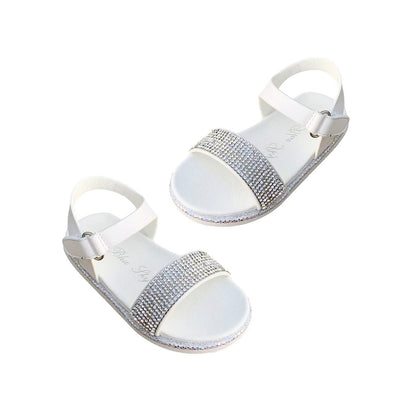 Girls Open-Toe Sandals in White