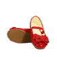 Girls Ballet Flat Shoes in Red