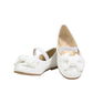 Girls Ballet Flat Shoes in White