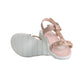 Girls T-Bar Beads Sandals in Gold