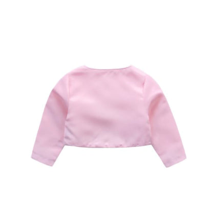 Girls Satin Bolero in Pink