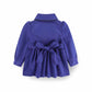 Girls Trench Coat in Blue