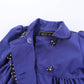 Girls Trench Coat in Blue